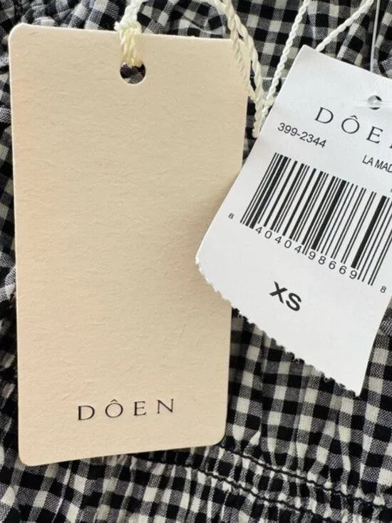 Doen Emmaretta Dress in La Maddalena Gingham Size XS NWT - Picture 7 of 9